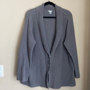 Oversized Snuggly Gray Cardigan